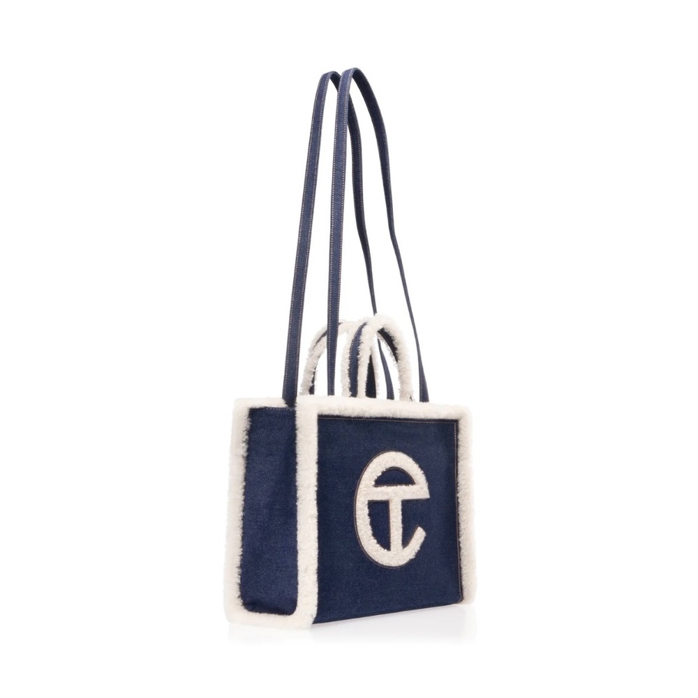 Ugg X Telfar Medium Shopper- Denim - Picture 3 of 6